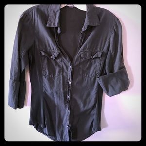 Dark Forrest/Army Green James Perse Blouse